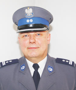 Mł. insp. Jacek Gałuszka, były komendant powiatowy policji w Strzelinie