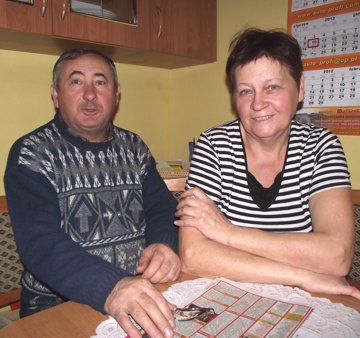 Feliks Polehojko i jego żona Halina przystrajają posesje od kilku lat