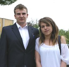 Kinga i Rafał tuz po maturze z języka polskiego