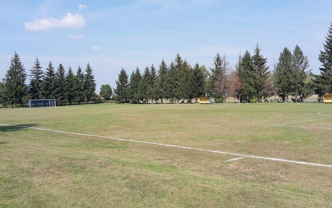 Tak wyglądało boisko w Karszowie po 20 minutach meczu z Ogniskiem