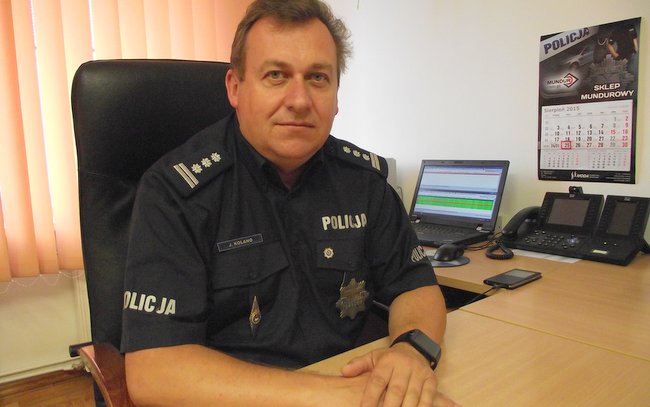 Komendant KPP w Strzelinie insp. Jarosław Kolano