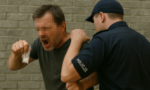 45-latek z amfetaminą znieważył policjantów