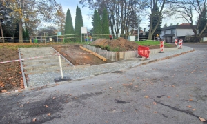 Remont schodów w parku