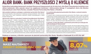 ALIOR BANK: BANK PRZYSZŁOŚCI Z MYŚLĄ O KLIENCIE