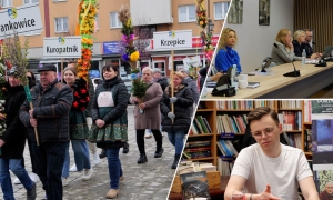  UCIĘTA PENSJA STAROSTY, SŁAWEK GORTYCH W PRZEWORNIE, JARMARK WIELKANOCNY 