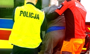 Uciekł ze szpitala i wsiadł do pociągu