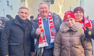 Przybił piątkę z Prezydentem Polski