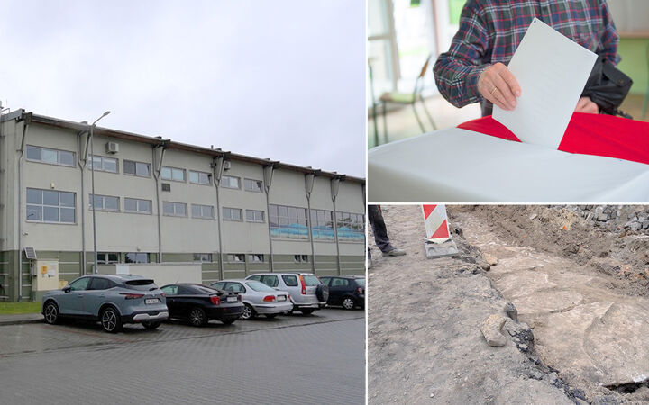 Wyniki wyborów w powiecie, odkryta historyczna brama, kort do tenisa...