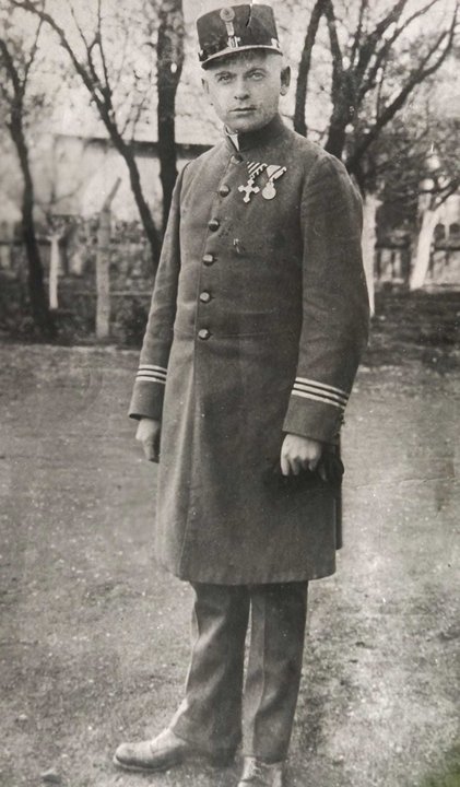 Ksiądz kapelan Marian Czech. Zdjęcie z 1917 roku. Fot. ze zbiorów rodzinnych