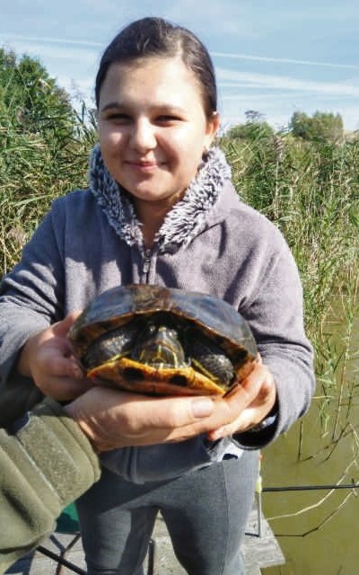 Laura złowiła także żółwia o wadze 2370 gramów Laura złowiła także żółwia o wadze 2370 gramów