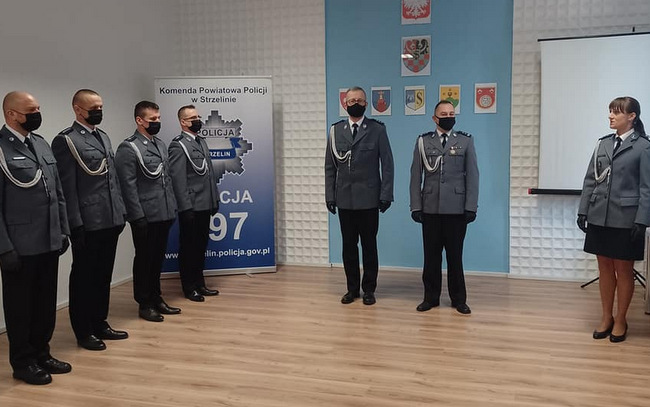 Po 25 latach służby na emeryturę odeszła mł. insp. Alicja Zabłocka. Do 10 stycznia br. pełniła funkcję komendanta Komendy Powiatowej Policji w Strzelinie. Foto: KPP Strzelin 