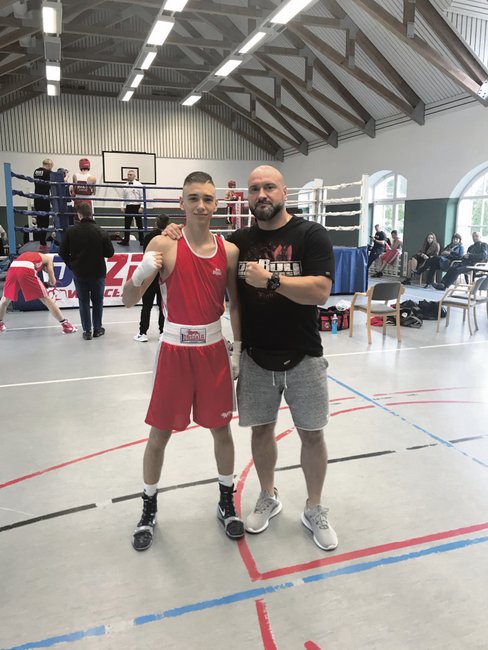 Mike (po lewej) i Marcin Drużgowie w Krzyżowej Mike (po lewej) i Marcin Drużgowie w Krzyżowej