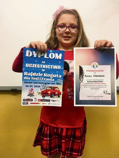 Nikola oddała swoje piękne włosy i wsparła akcję dla Tosi Wiśniewskiej Nikola oddała swoje piękne włosy i wsparła akcję dla Tosi Wiśniewskiej