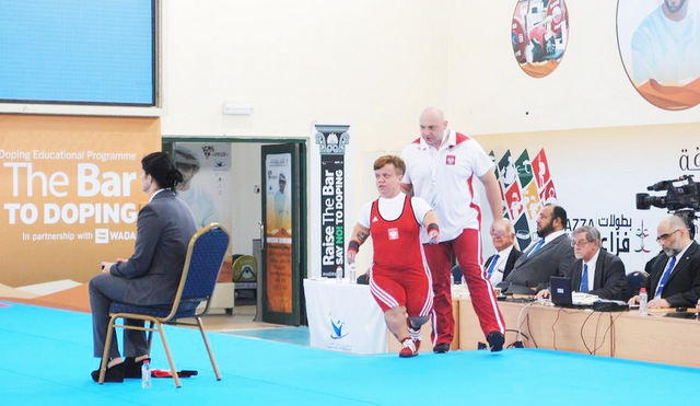 Gosia tuż przed swoim startem w Dubaju