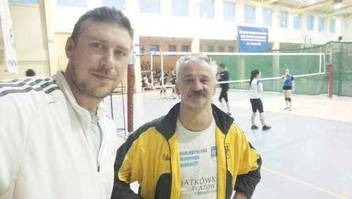 Trener Zdzisław Maceluch (z prawej) z byłym reprezentantem Polski Marcinem Prusem Trener Zdzisław Maceluch (z prawej) z byłym reprezentantem Polski Marcinem Prusem