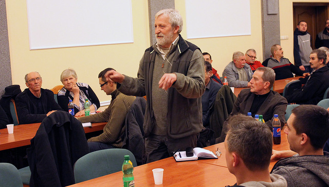 Na zebraniu obecny był także Jan Błachuta, prezes zarządu okręgu PZW we Wrocławiu