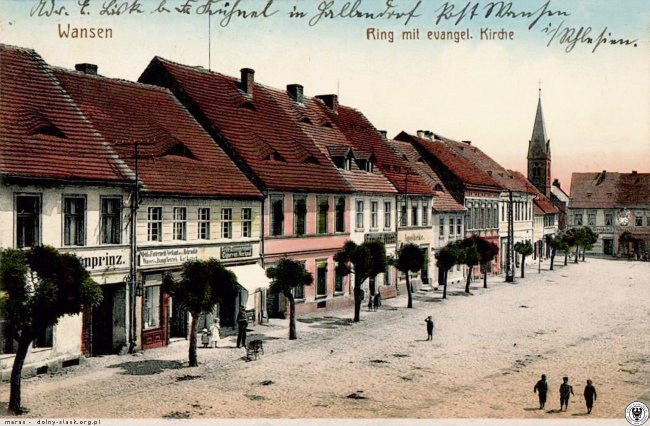 Pierzeja połnocna pl. Wolności. Lata 1910-1912 Foto Polska-org maras