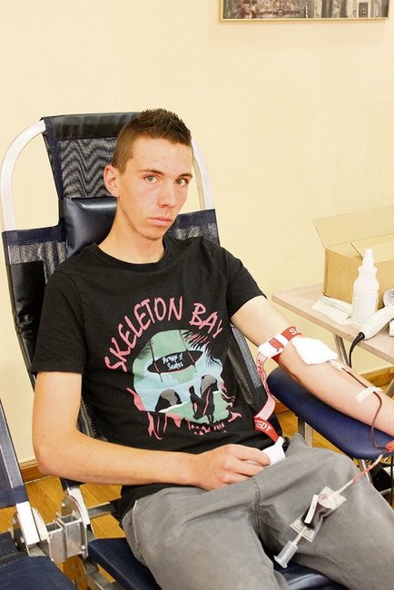 Kacper Pilarski ze Strzelina dopiero niedawno został krwiodawcą Kacper Pilarski ze Strzelina dopiero niedawno został krwiodawcą