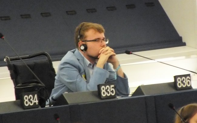 - Zostałem prowadzącym debatę w naszym panelu dyskusyjnym - mówił Krzysiek Ziółkowski z Gęsińca - Zostałem prowadzącym debatę w naszym panelu dyskusyjnym - mówił Krzysiek Ziółkowski z Gęsińca