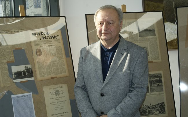 Zbigniew Kazimierowcz na wystawie poświęconej szlachetnej zdradzie polskich legionistów Zbigniew Kazimierowcz na wystawie poświęconej szlachetnej zdradzie polskich legionistów