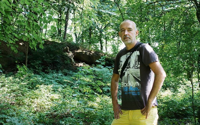 Autor projektu zaproponował, aby na dawniej eksploatowanym górniczo terenie powstała mała ścianka wspinaczkowa Autor projektu zaproponował, aby na dawniej eksploatowanym górniczo terenie powstała mała ścianka wspinaczkowa
