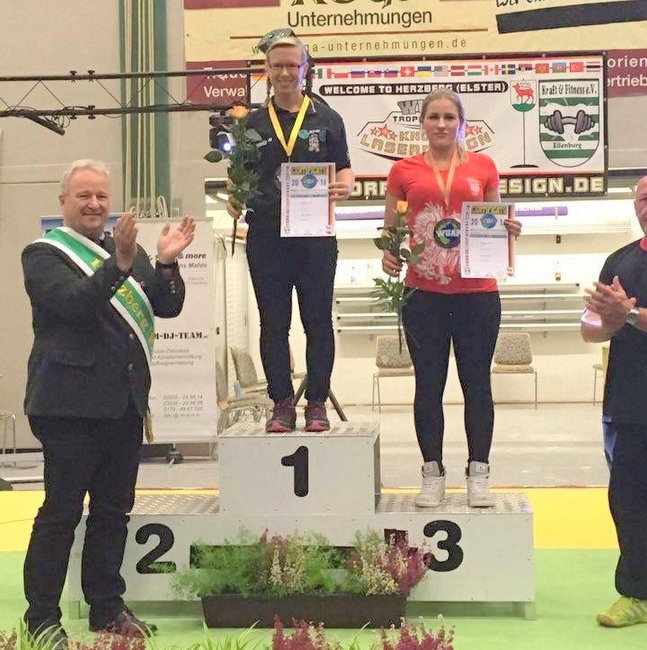 Ewa Owiany na podium mistrzostw świata