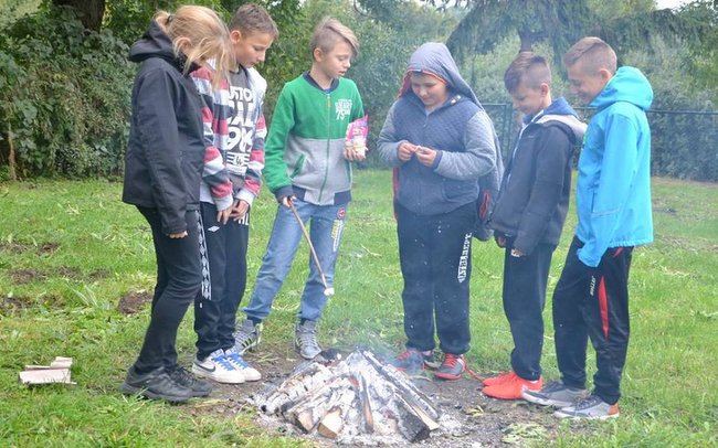 Integracja przy ognisku była dobrym pomysłem