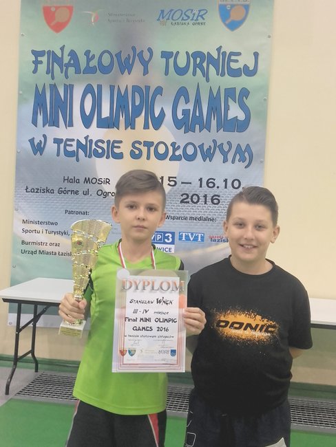 Strzelińscy tenisiści wzięli udział w finale Mini Olimpic Games