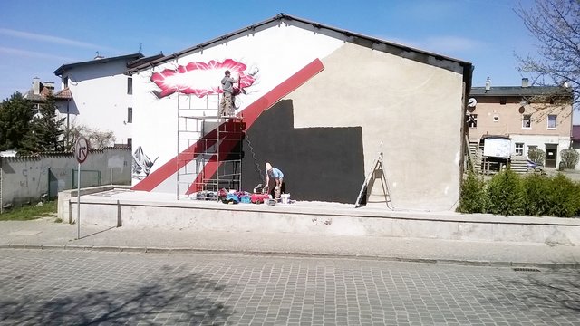 Strzelińska firma ArtDuse wykonała mural na własny koszt